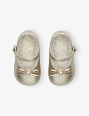 Golden Goose Baby Sofi Leather Ballet Shoes Gold Eur 17 / 1 Uk In Gold