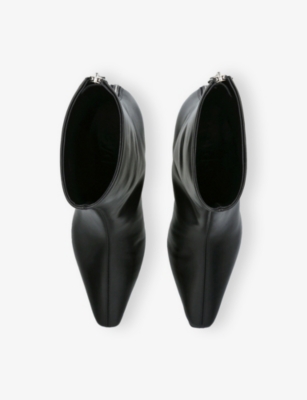 AEYDE: Elina Leather Heeled Ankle Boots