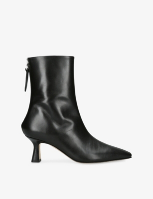 Aeyde Elina 55 Leather Ankle Boots In Multi