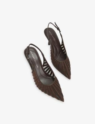 Kg Kurt Geiger Womens Brown Suzie Mesh Courts Eur 39 / 6 Uk In Brown