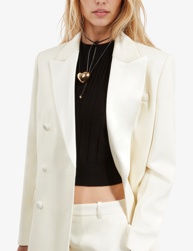 Heart-Pendant Rope Necklace