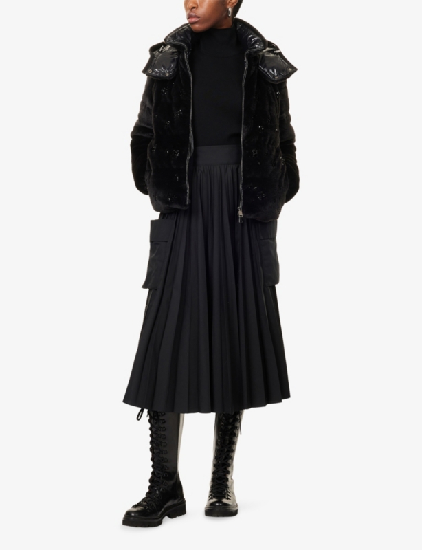 Andronne Hooded Sequin-Embellished Down Jacket