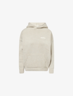 SISTERS & SEEKERS: Seekers Logo-Embroidered Knitted Hoody