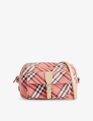RESELFRIDGES: Pre-Loved Burberry Nova Check Canvas Cross-Body Bag