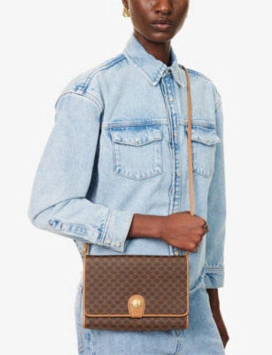 RESELFRIDGES: Pre-Loved Celine Canvas Cross-Body Bag
