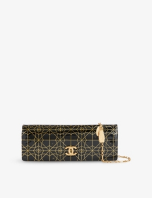 RESELFRIDGES: Pre-Loved Chanel Chain-Strap Vinyl Clutch Bag