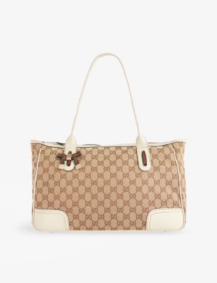 RESELFRIDGES: Pre-Loved Gucci Princy Canvas Shoulder Bag