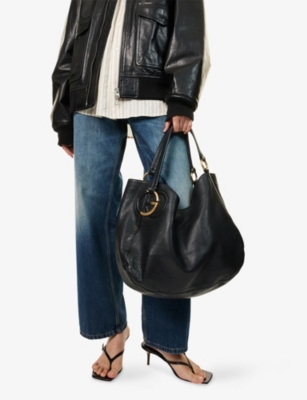 RESELFRIDGES: Pre-Loved Gucci Medium Pebble Leather Tote Bag