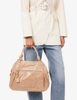 RESELFRIDGES: Pre-Loved Miu Miu Distressed Tote Bag
