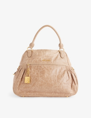 RESELFRIDGES: Pre-Loved Miu Miu Distressed Tote Bag