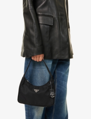 RESELFRIDGES: Pre-Loved Prada Mini Tessuto 2000 Nylon Shoulder Bag