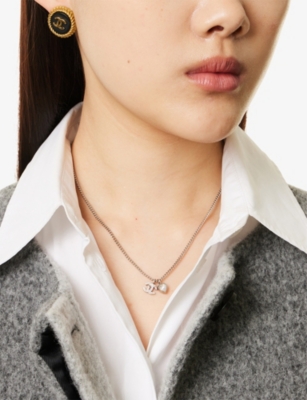 RESELFRIDGES: Pre-Loved Chanel Heart Metal Pendant Necklace