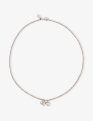 RESELFRIDGES: Pre-Loved Chanel Heart Metal Pendant Necklace