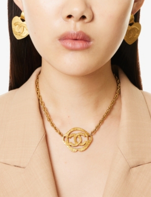 RESELFRIDGES: Pre-Loved Chanel Gold-Plated Metal Pendant Necklace