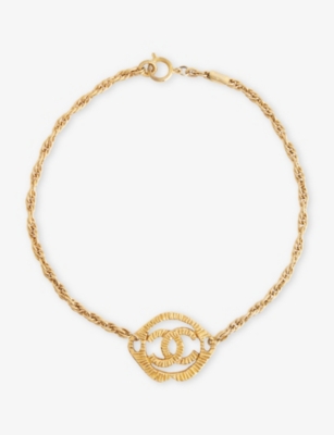 RESELFRIDGES: Pre-Loved Chanel Gold-Plated Metal Pendant Necklace