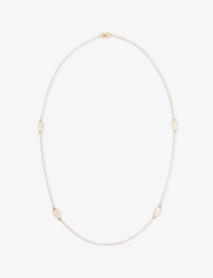 RESELFRIDGES: Pre-Loved Dior CD Logo Gold-Plated Metal Necklace