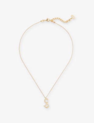 RESELFRIDGES: Pre-Loved Dior CD Logo Gold-Plated Metal Pendant Necklace