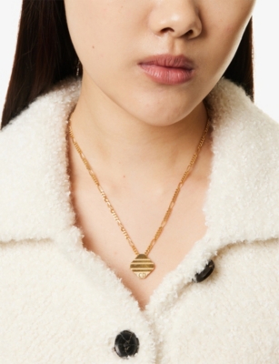 RESELFRIDGES: Pre-Loved Dior Gold-Plated Metal Pendant Necklace