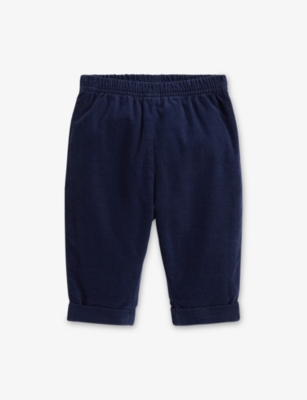 POLO RALPH LAUREN: Baby Boy Logo-Embroidered Cotton-Corduroy Trousers