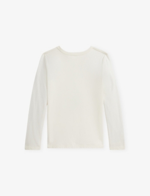 Polo Ralph Lauren Logo Long-sleeve T-shirt In White