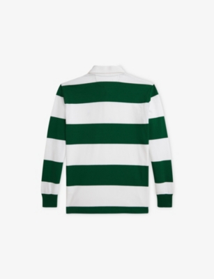 POLO RALPH LAUREN: Boys’ The Iconic Striped Cotton-Jersey Rugby Shirt
