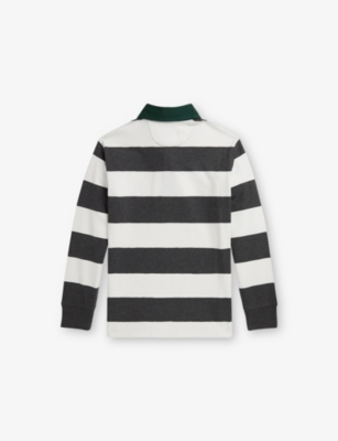 Polo Ralph Lauren Big Boys Polo Bear Rugby Shirt In Black