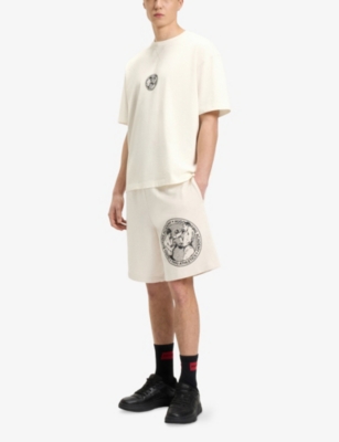 HUGO: Graphic-Print Short-Sleeve Cotton T-Shirt