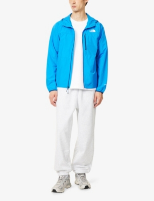 The North Face Mens Redbox Embroidered Logo-patch Cotton-jersey Joggers Tnf Classic Grey Heathe In White