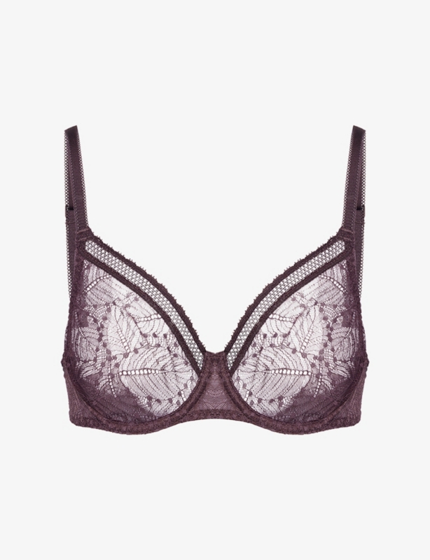 Comete Plunge Stretch-Lace Bra