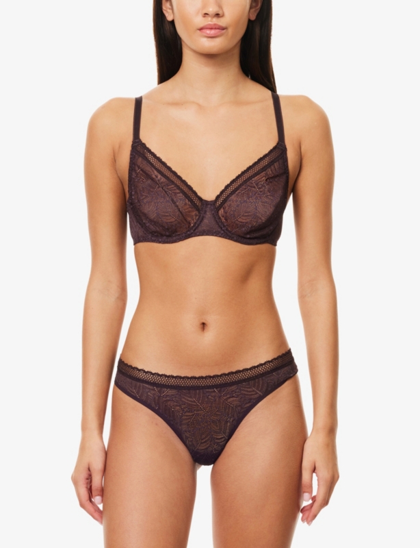Comete Low-Rise Stretch-Lace Thong