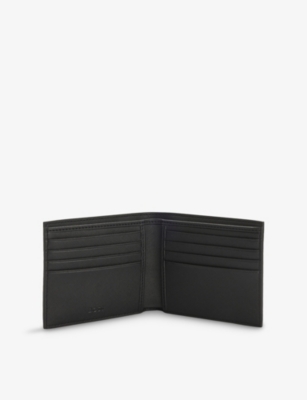BOSS: Monogram-Embossed Leather Wallet