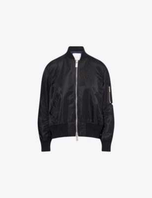 SACAI: Relaxed-Fit Round-Neck Shell Jacket