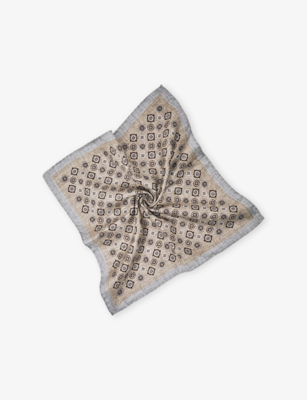 Costanzo Medallion and Paisley-Print Silk Pocket Square