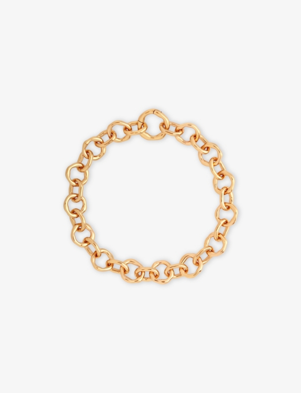Molten Link 18ct Yellow Gold-Plated Brass Chain Bracelet