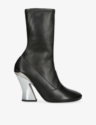 Givenchy Sculpted Ankle Boots In Nappa Leather In Black