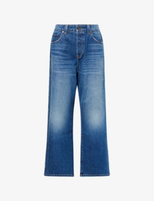 Khaite Womens Harkins Winslow Straight-leg Denim Jeans