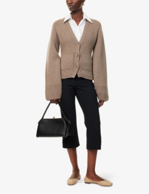 KHAITE: Scarlet V-Neck Cashmere Cardigan