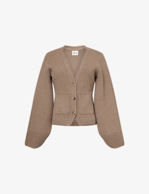 KHAITE: Scarlet V-Neck Cashmere Cardigan