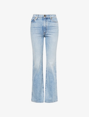 Khaite Womens Bryce Stretch Danielle Straight-leg High-rise Jeans