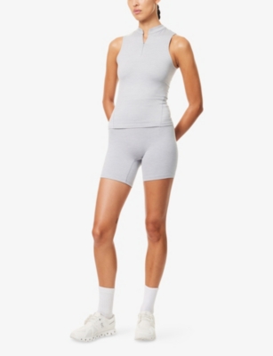 ADANOLA: Brushed Sleeveless Stretch-Jersey Top