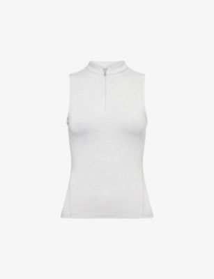 ADANOLA: Brushed Sleeveless Stretch-Jersey Top