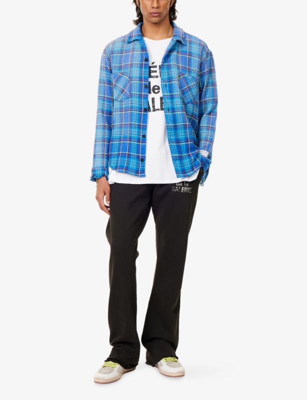 Logan Brand-Print Cotton-Jersey Jogging Bottoms