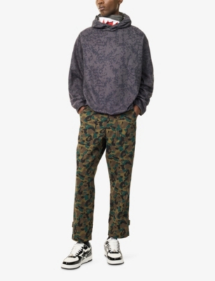 A BATHING APE: Bape x Kazuki Camouflage-Print Fleece Hoody