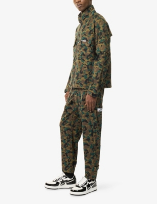 A BATHING APE: Bape X Kazuki Camo Woven Trousers