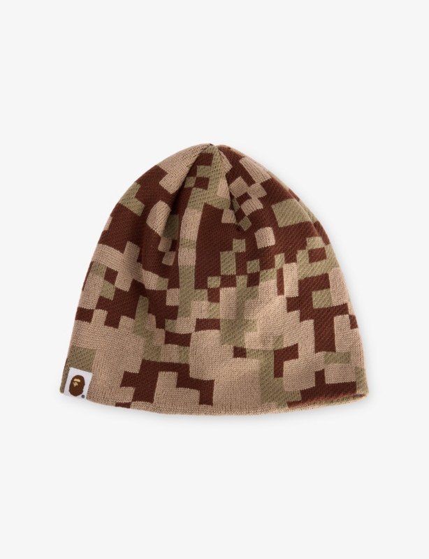 A Bathing Ape X Kazuki Camo Knitted Beanie