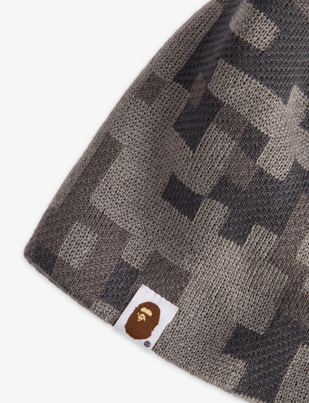A Bathing Ape X Kazuki Camo Knitted Beanie