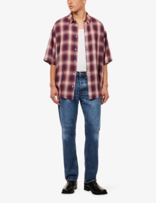 NUDIE JEANS: Rad Rufus Straight-Leg Denim Jeans