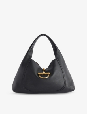 GUCCI: Softbit Large Leather Top Handle Bag