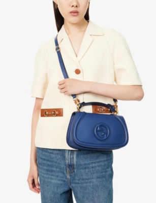 GUCCI: Blondie Medium Leather Top Handle Bag