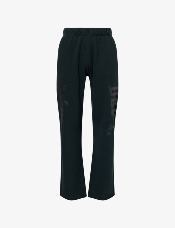 Straight-Leg Logo-Print Cotton Jogging Bottoms